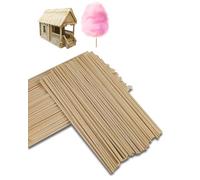 200 Pièces Bâtons Barbe à Papa Carrés en Bambou Naturel 30cm x 0.4cm, Bâtonnets Carrés pour Barbes à Papa, Bricolage & Travaux Manuels, Contact Alimentaire