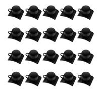 200 Pièces Capuchon de Protection Noir pour Vis de Toiture | Plastique Galvanisé, Dôme Circulaire à Bride Carrée, Pose Facile, pour Tôle Ondulée et Boulons