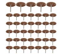 200 Pièces Clous de Toiture à Capuchon Rond 2,3x2,2x2,2cm pour isolation | Rondelle Plastique, Pointe Galvanisée, Aide à L’Étanchéité, Fixation de Feutre, Film Isolant et Panneaux sur Support Bois