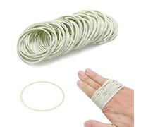 200 pièces elastique caoutchouc blanc 38 mm elastiques fourniture bureau - Bandes élastiques naturelles solides pour l'école maison bureau les travaux manuels industriels bricolage