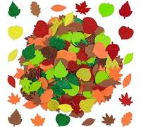 200 Pièces Gommettes Automne,Autocollant Feuille Automne,Stickers Automne,Gommettes Feuilles Automne,Autocollants d'Érable en Feutre pour Decoration Automne,Ornements Artisanaux Thanksgiving