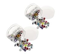 200 Pièces Œillets Métalliques Ronds Colorés avec Rondelles | Renfort Facile à Poser, Métal Robuste, pour Reliure, Cartes et Pages de Scrapbooking Couleur Aléatoire