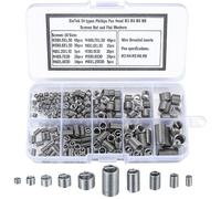 200 Pièces Inserts Filetés Auto-taraudeurs, Vis d'Insertion de Filetage en Acier Inoxydable, M3 M4 M5 M6 M8 Écrou d'Insertion de F