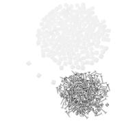 200 Pièces Kit de Fixation pour Meuble M4x8 et Vis 3.5x16, Blanc | Bouchons de Trous en Plastique, Vis Autotaraudeuses en Fer, Support Renforcé, pour Cadres et Portes