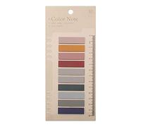 200 Pièces Marque Page Adhesif, 10 Couleurs Notes Autocollantes Transparentes Rectangulaire, Signets Adhésifs avec Règle, Onglets D'Index Sticky Notes pour Document, Fichier, Livre, Type 6