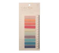 200 Pièces Marque Page Adhesif, 10 Couleurs Notes Autocollantes Transparentes Rectangulaire, Signets Adhésifs avec Règle, Onglets D'Index Sticky Notes pour Document, Fichier, Livre, Type 4