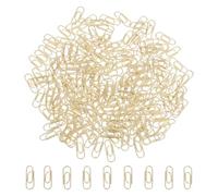 200 Pièces Mini Trombones Métalliques Dorés Compacts | Lot Décoratif à Finition Élégante, Usage pour Notes, Réunions, Devoirs Scolaires, Format Petit et Pratique