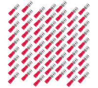 200 pièces Préisolé Cosse Femelle 4,8mm à Sertir pour Fil cuivre | Borne à Froid, PVC et Laiton, Assortiment Multi-Tailles, Câblage Propre, Réparations Domestiques