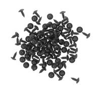200 pièces Vis Auto-Perceuse Noire à Tête Plate M4 en Fer pour panneaux | Filetage Épaissi, Finition Noire, Usage Bricolage et Réparation, pour Bois Aggloméré et Matériel Auto