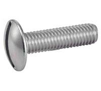 200 Vis à Métaux Tête Ronde Large Poelier Fendue 6 x 16 mm - NFE 25-129 - Inox A4 - D-Work
