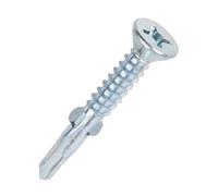 200 vis bardage autoperceuses à tête fraisée en acier EasyDrive 4,8 x 38mm