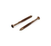 200 VIS DE TERRASSE INOX A2 BRUNI AUTOFOREUSE TETE DECORATIVE TORX 25 de Ø 5 X 50