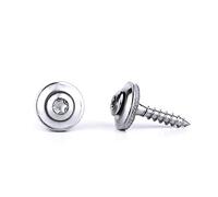 200 vis étanche Proficia Torx Tx 20 de 15 mm en matériau EPDM étancheInox, V2A, A2, 2A - Pour la fixation de tôles ondulées et profilées, tôles de toit, panneaux lumineux. 4.5x25 Silber