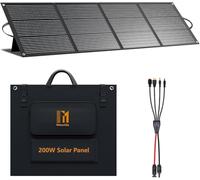 200 W Panneau Solaire Pliable, Modules Monocristallins Sortie MC4 24 V