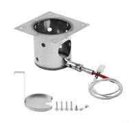 200 W pour allumeur Hot Rod et pot de combustion en acier 200 W pour Hot | Parois en acier de calibre 14, 7 grands trous d'aération, construction robuste, longue durée de vie, utilisation robuste