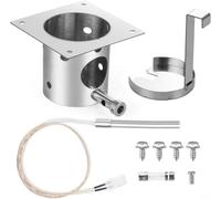 200 W pour allumeur Hot Rod et pot de combustion en acier 200 W pour Hot | Parois en acier de calibre 14, 7 grands trous d'aération, construction robuste, longue durée de vie, utilisation robuste