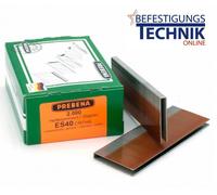2000 Agrafes Prebena ES40CRFHA inox pour 2XR-ES40 2P-ES40SDS KL-17
