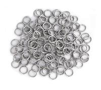 2000 pièces d'anneaux de jonction en acier inoxydable de 7mm | Connecteurs métalliques en anneaux, épaisseur 1,0 mm, pour bijoux, colliers, bracelets et porte-clés.