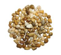 2000g Galets Naturelsdecoratif Poli, 1-3 cm Petit Cailloux Decoratif pour Plante, Galets de Rivière Pierres Polies Décoratives Naturelles pour Aquarium Vase Jardin Plantes (Jaune, 1-3 cm)