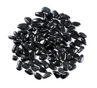 2000g Galets Naturelsdecoratif Poli, 1-3 cm Petit Cailloux Decoratif pour Plante, Galets de Rivière Pierres Polies Décoratives Naturelles pour Aquarium Vase Jardin Plantes (Noir, 1-3 cm)