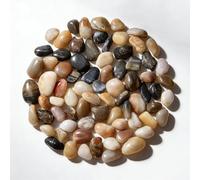 2000g Galets Naturelsdecoratif Poli, 2-4 cm Petit Cailloux Decoratif pour Plante, Galets de Rivière Pierres Polies Décoratives Naturelles pour Aquarium Vase Jardin Plantes (Multicolore, 2-4 cm)
