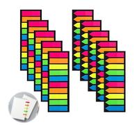 2000PCS Marque Page Adhésif, Onglets Séparateur Guides D'index Feuillets Notes Autocollants Onglets Adhesives Note Autocollantes Signets Adhésifs Index Tabs Multicolores pour la Maison École Bureau