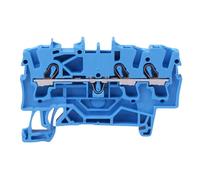 2002-1304 WAGO Bloc De Jonction Rail DIN 3 Voies Bleu 4mm² 24A