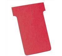 ACCO NOBO - Fiches T pour planning Indice 3 - Lot de 100 Rouge (2003003)
