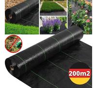 200m2 Non-tissé anti-mauvaises herbes Non-tissé de jardin Perméable à l'eau Résistant à la déchirure Protection contre les mauvaises herbes Jardin