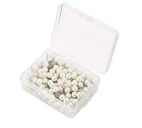 200pcs punaises à tête Ronde en Plastique punaises à tête punaises de Carte punaises de Dessin punaises de Carte pour Tableau d'affichage punaises (Blanc nacré)