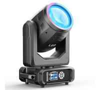 200W Lyre LED Tête Mobile Lumière de Scène, RGBW 18 prismes Éclairage de Scène dmx512 Projecteur Jeu de Lumiere pour Mariage Fête Disco DJ Club Fête Bar