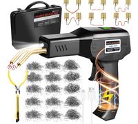 200W Soudure Plastique，avec 1050 pièces Hot Stapler 5000mAh USB Batterie Soudeuse Plastique Rechargeable Kit, Sans fil Kit de Réparation de Pare-chocs de Voiture, Pour Réparer un Auto/Moto Pare-chocs