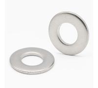 200x Rondelle inox M4 Moyenne, Type M - Rondelles métal plates en Acier Inoxydable A2, Norme NFE 25514-4mm M