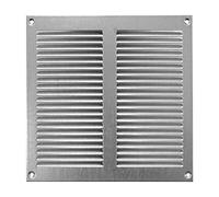 200x200mm Grille de Ventilation en Acier Galvanisé avec Moustiquaire - Grilles d'aération Métallique