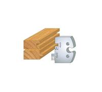 201 : jeu de 2 fers rainure languette 5 mm pour porte outils entr axe 24 mm