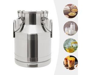 201 Pot à lait en acier inoxydable, 10L Pot à lait, Seau scellé, Sac à lait, Argent