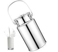 201 Pot a Lait INOX Bidon De Transport De Lait De Ferme 3L/5L/10L/15L Bidon De Baratte À Lait Pot Seau À Vin Baril Seau À Eau Huile Réservoir À Thé Réservoir Scellé en Acier Inoxydable,5L