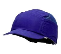 3M First Base Plus - Casquette antichoc bleu royal - visière raccourcie 55 mm, EN812 x20 morceau