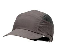 3M First Base Plus - Casquette antichoc en gris - visière standard 70 mm, EN812 x20 morceau