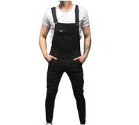 2023 Combinaison Denim Salopette Homme Jeans Salopette Jean Homme Pantalon Jeans Bretelles Travail Poches Mode Grande Taille Décontracté Droit Jogging Streetwear Activités En Plein Air Combinaison