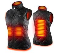 2023 Gilet Chauffant pour Hommes Et Femmes,9 Zones de Chauffé, Température Thermique Réglable, Chargement USB, Électrique Vêtement Chauffé Réglables Lavable Ski Camping Doudoune Chauffants Gilets