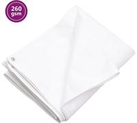 « 2024 » Bâche de protection Cloris 260 g/m² 4 x 4 m, blanche, HDPE - Bâches et films de protection CHY90342951