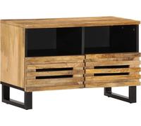 2024 Meubles Armoire TV 70x34x46 cm Bois massif rugueux Mango Étagères CD & DVD 9117752