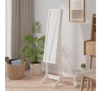 2024 Miroir mural moderne miroir sur pied blanc 34x37x146 cm 992877