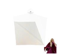 2025 Arcane Hoodie | Oversized Blanket Cloak Hoodie for Women & Men | Soft Faux Woolen Lined Loose Poncho Cape with Batwing Sleeves(White)