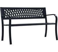 2025 cloris Banc de jardin 125 cm noir acier - Bancs de jardin Sale4612393 1parcel