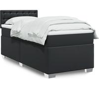 2025 cloris Cadre de lit incl. sommier à lattes - Lit boxspring avec matelas Noir 80x200 cm similicuir - Lits classiques Sale9616626 6parcel