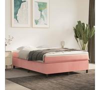 2025 cloris Cadre de lit incl. sommier à lattes - Lit boxspring avec matelas rose 140x200 cm velours - Lits classiques Sale9073182 3parcel