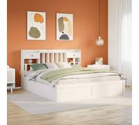 2025 cloris Cadre de lit incl. sommier à lattes - Lit en bois massif sans matelas Blanc 180x200 cm bois de pin - Lits classiques Sale6926576 3parcel