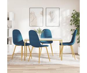 2025 cloris Chaises de salle à manger 4 pcs. Bleu velours - Chaises de salle à manger Sale7439914 1parcel